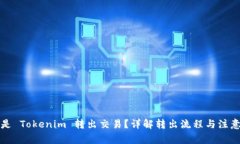 什么是 Tokenim 转出交易？详解转出流程与注意事
